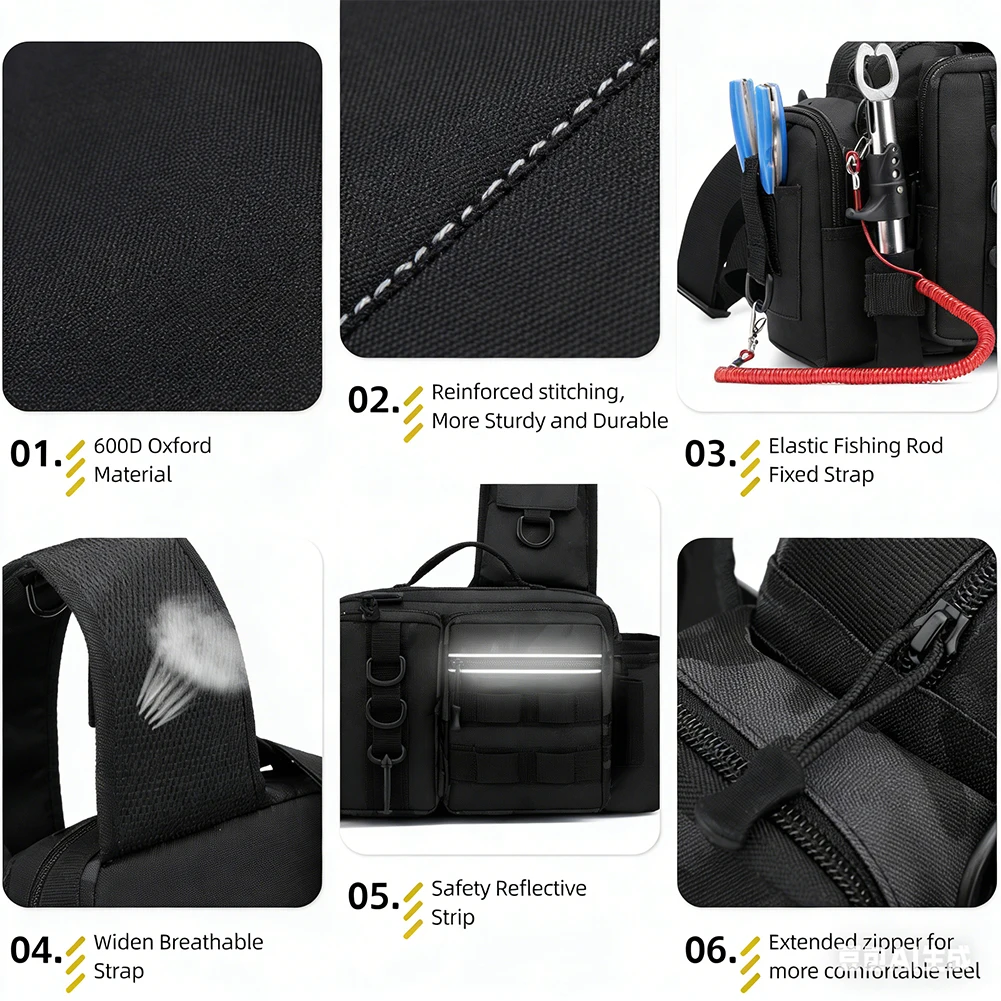 Fishing Backpack - Ransel Memancing dengan Tempat Joran Tali