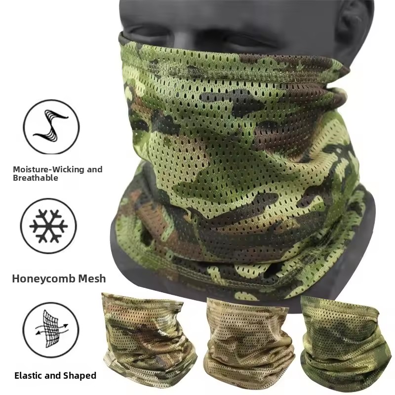 Fishing Mask Sun Protection - Topi Jaring Bernapas untuk Luar Ruangan,