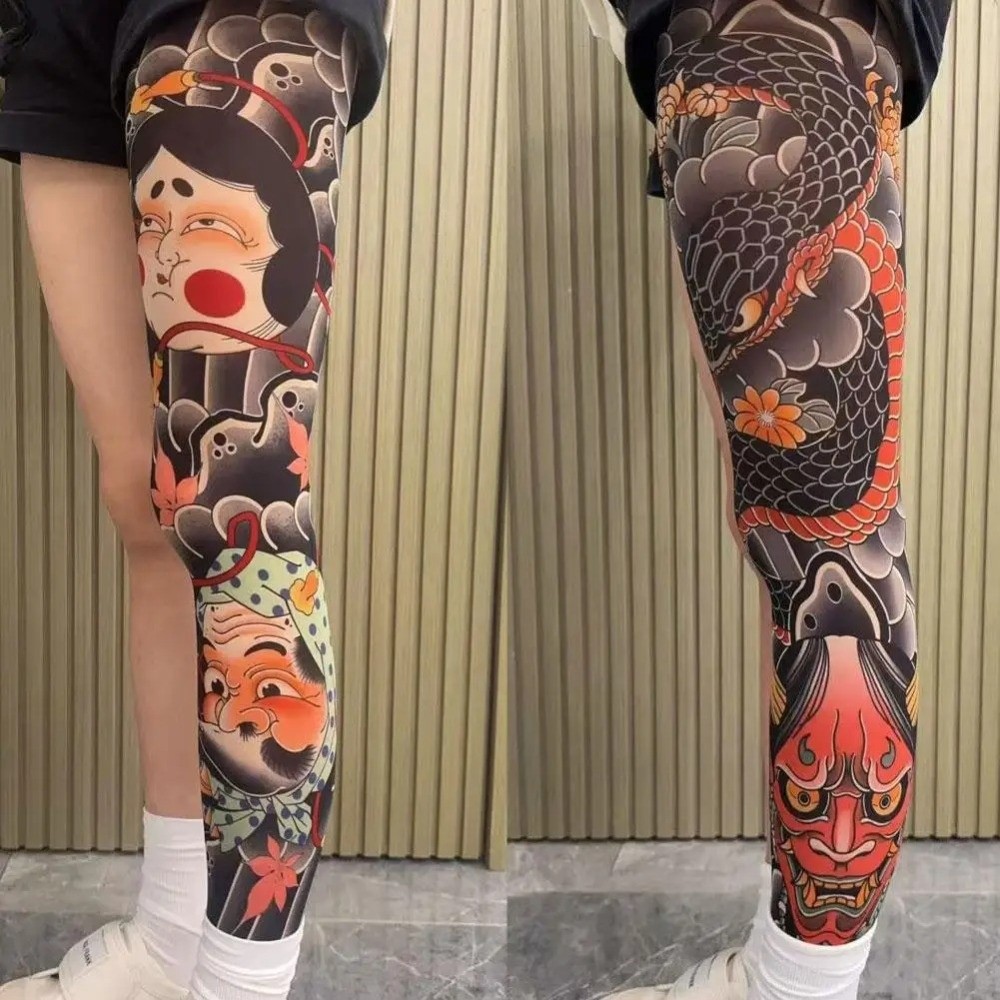 Fishing Socks - Kaos Kaki Tato Palsu Selutut Baru,