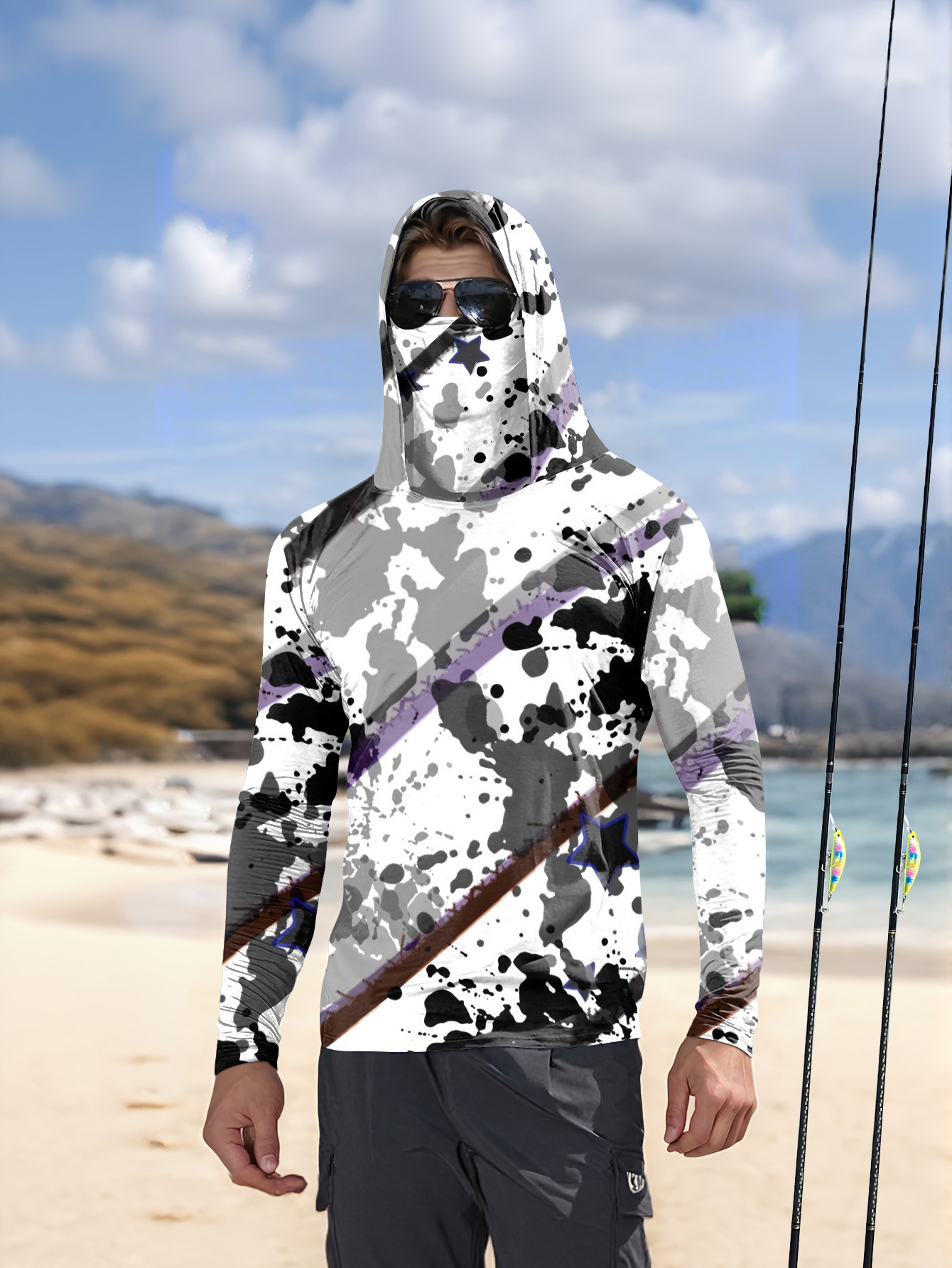 Fishing Shirt Uv Protection - Kaos Pancing Pria Lengan Panjang, Pakaian