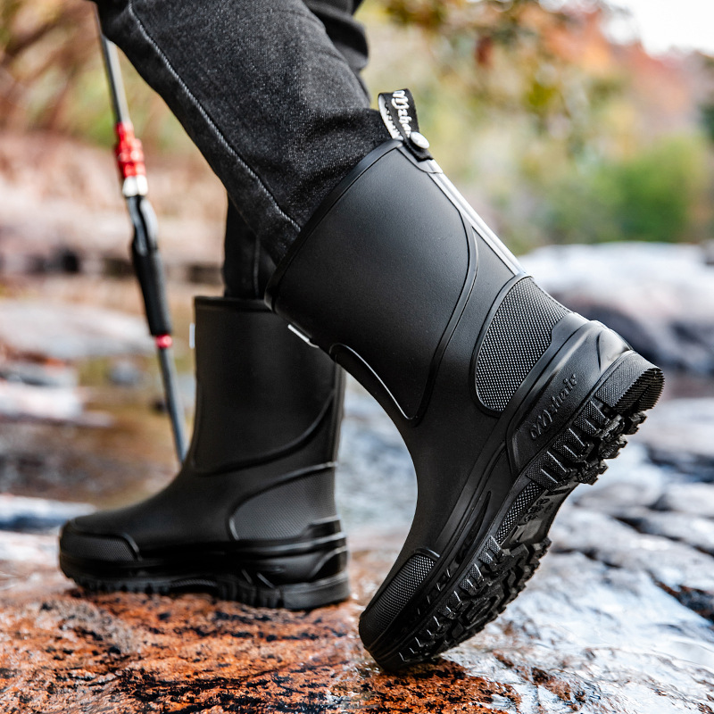 Sepatu Bot Hujan Bersol Tebal  - Fishing Boots ulasan dan harga