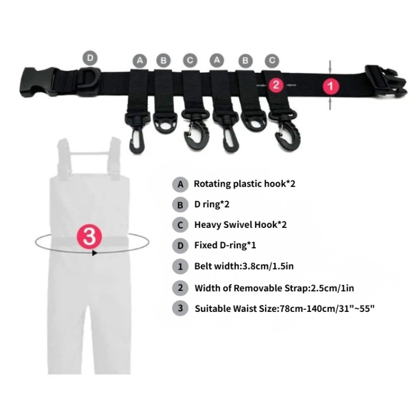 1 Buah Sabuk Pinggang Pancing  - Fishing Belt ulasan dan harga
