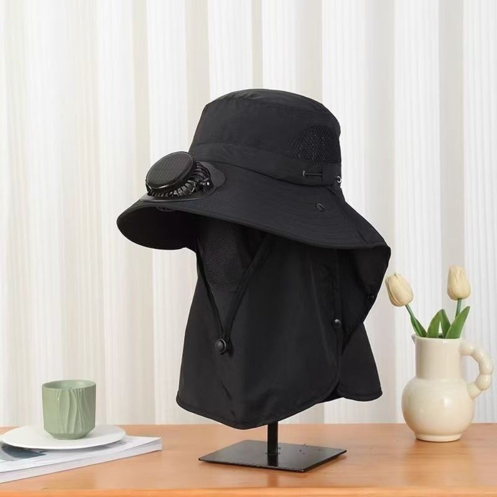 Topi Kipas Tenaga Surya Portab - Fishing Hat ulasan dan harga
