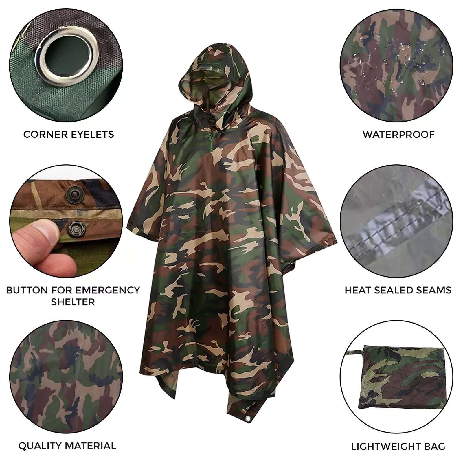 Jas Hujan Kamuflase Bahan Oxfo - Fishing Rain Suit ulasan dan harga