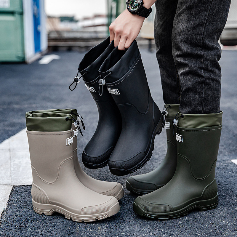 Sepatu karet tahan aus dengan  - Fishing Boots ulasan dan harga