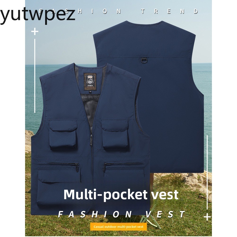 Rompi Jaket Tanpa Lengan Pria  - Fishing Vest ulasan dan harga