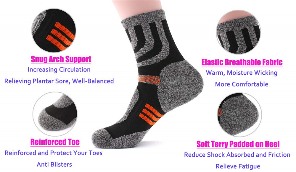 Kaus kaki Anti melepuh, 5 pasa - Fishing Socks ulasan dan harga